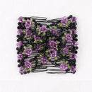Hairstyle Women Girls Magic Beads Double Hair Comb Hair Combs Clips Elasticity