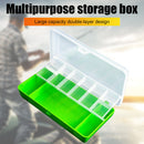 11 Compartments Fishing Box Double Layer Lure Hook Storage Organizer Contai