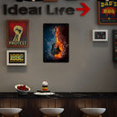 Metal Signs Guitar Iron Painting Home Metal Wall Art Plaque Poster 20x30cm