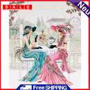 Leisurely Noblewoman Oil Canvas Picture DIY Hand Painted Paint By Numbers Kit