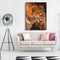 Hand Painted Artwork Frameless DIY Snuggle Lions Painting By Numbers Kit