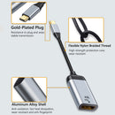 USB Type-C to HDMI-compatible 4K HD Video Converters Cable Adapter (Type 2)