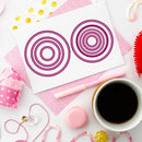 Silicone Circle Flower Seal DIY Stamping Scrapbook Paper Cut Dies (C)