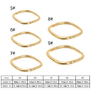 Hot Couple Gift Simplicity Jewelry Set With Diamond Square Ring Crystal