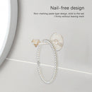 Wall Mounted Necklace Hanger Jewelry Organizer for Girls Women Headband Hol