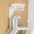 Stainless Steel Hanger Home Storage Rack Clothes Stand Organizer (White) Newly