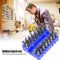 33pcs/Set Hollow Electric Drill Screwdrivers Bit Repair Hand Tools (Blue) Newly