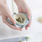 2pcs DIY Dumpling Mould Spoon Wall Mounted Food Maker Kitchen Tool (Blue)