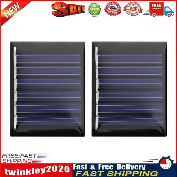 2x 0.15W 3V Mini Solar Panels Solar Battery Charging Module 40 X 30mm Newly