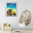 5D DIY Diamond Painting Kits Independence Day Soldier Full Round Drill Wall Arts