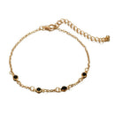 Girl Jewelry Beads Multilayer  Black Rope Chain Heart Anklets Foot Bracelet