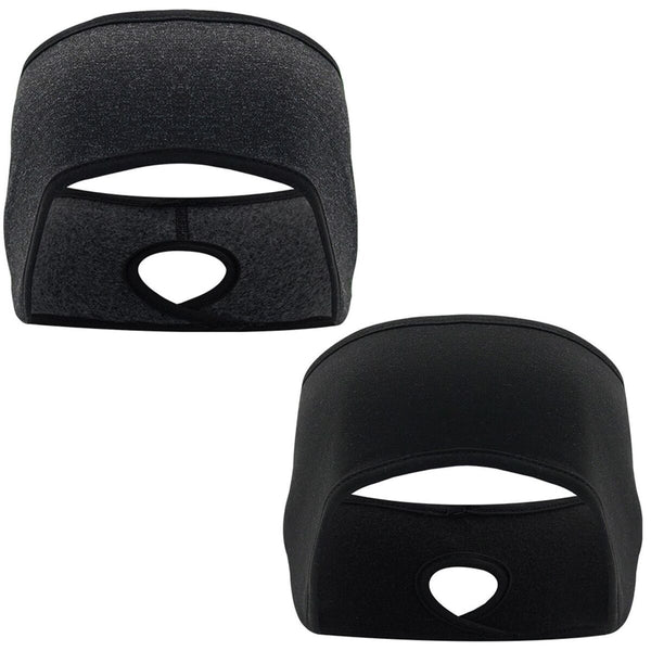 Women Girls Ear Warmer Running Headband Winter Sweatband Ponytail Headband
