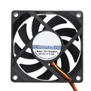 Waterproof YD-120806SH 12V 68x68x15mm Low Noise Brushless DC Cooling Fan Newly