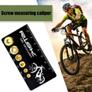 RISK Portable Screw Measuring Ruler MTB Bicycle Length Meter Measure Tool