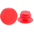 2pcs Bicycle Handlebar Plug Plastic Mountain Bike Grips End Covers (Red) Newly