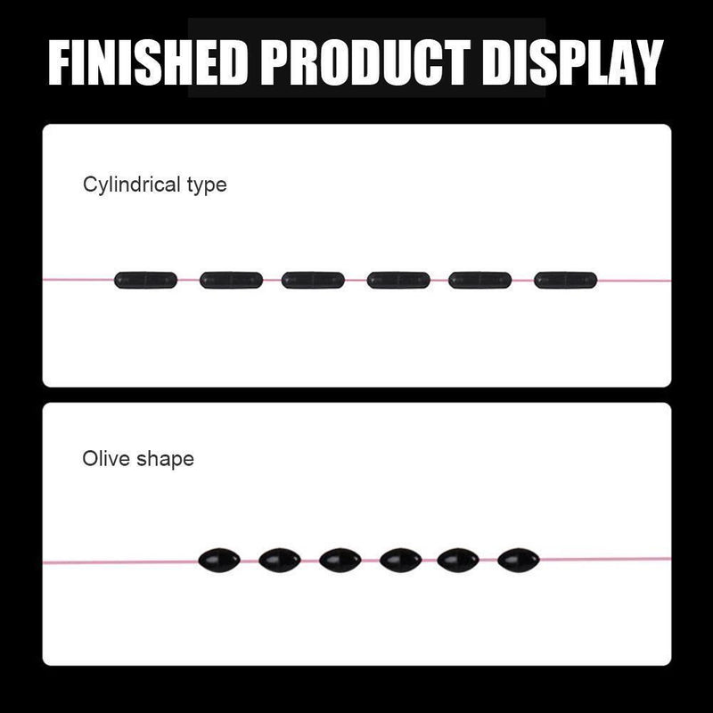 120 Group 720pcs Rubber Space Beans for Sea Carp Fishing Float (Olive L)