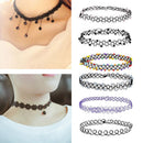 12pcs Retro Clavicle Chain Fashion Choker Necklace for Women Girl Daily Sui