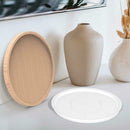 Crystal Epoxy Mold Round Fruit Dessert Storage Tray Handmade Silicone Mold W0B1