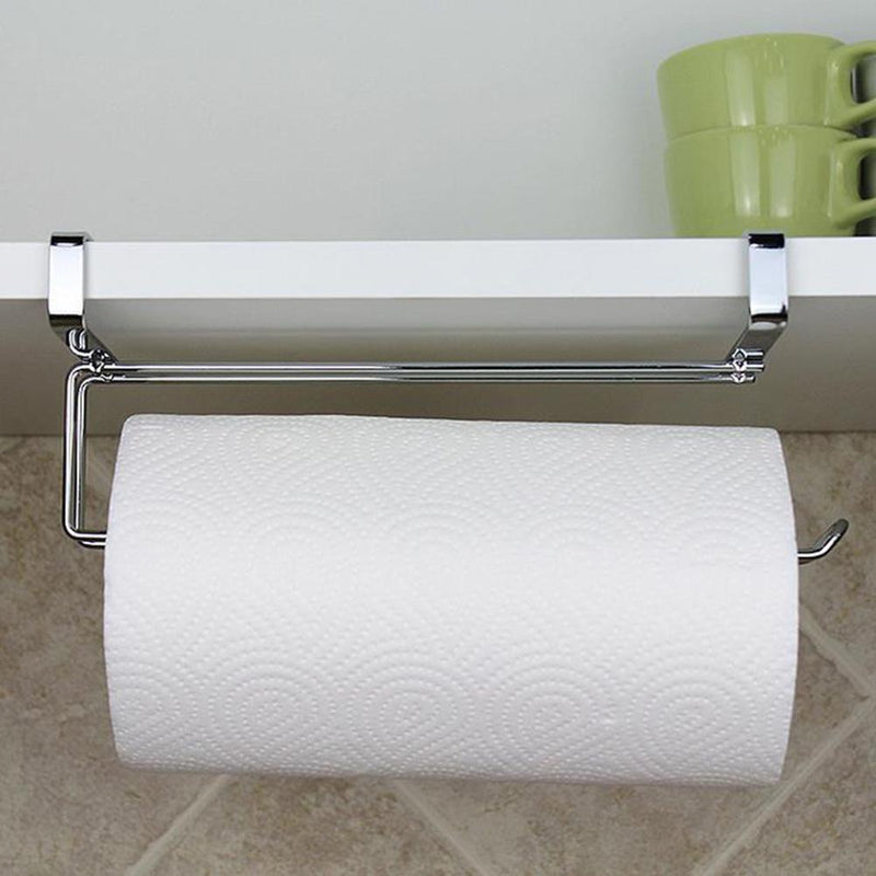Kitchen Roll Paper Holder Bathroom Tissue Hanging Hook Towel Storage Rack