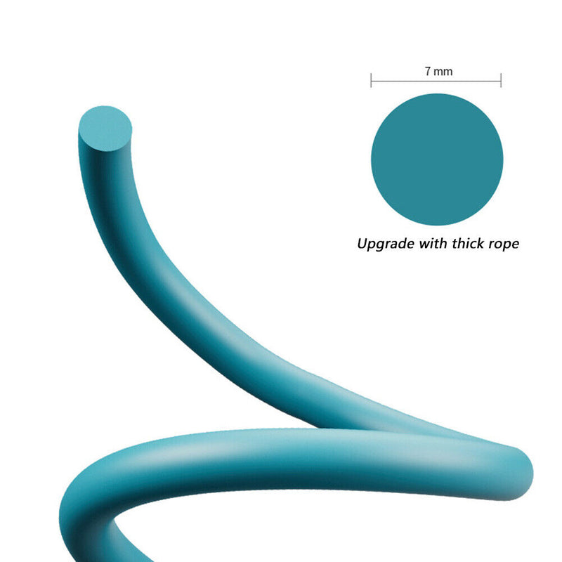 Bearing Weighted Cordless Jump Rope Fitness Speed Skipping Rope (Blue 30mm)