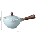 Portable Chinese Gongfu Kung Fu Tea Set 360 Rotating Teapot Ceramic Tea Mak