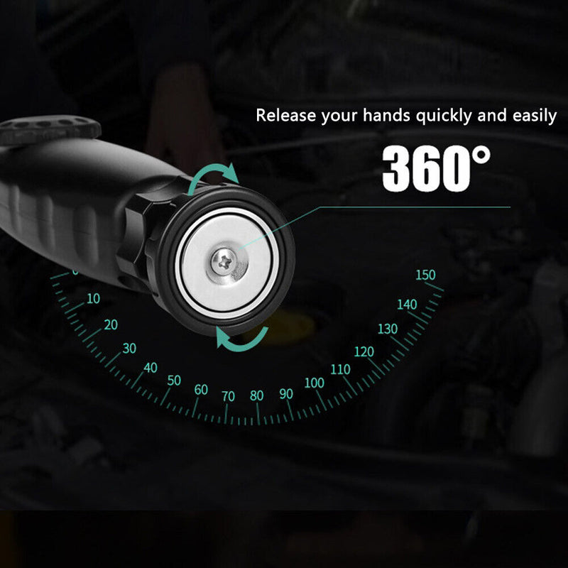 LED Work Light USB Rechargeable Outdoor Handheld Flashlight Stepless Dimming COB