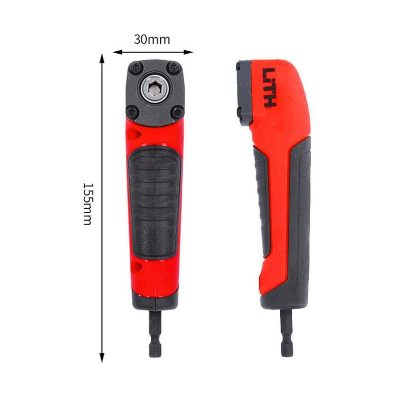 90 Degree Right Angle Extension Screwdriver Socket Holder Adapter (Orange)