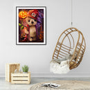 5D Diamond Painting Kit Pumpkin Bear Full Round Drill DIY Crafts Mosaic Pic