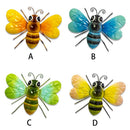 Craft Metal Garden Pendant Sculptures Bee Decorations Ornaments Wall Hanging