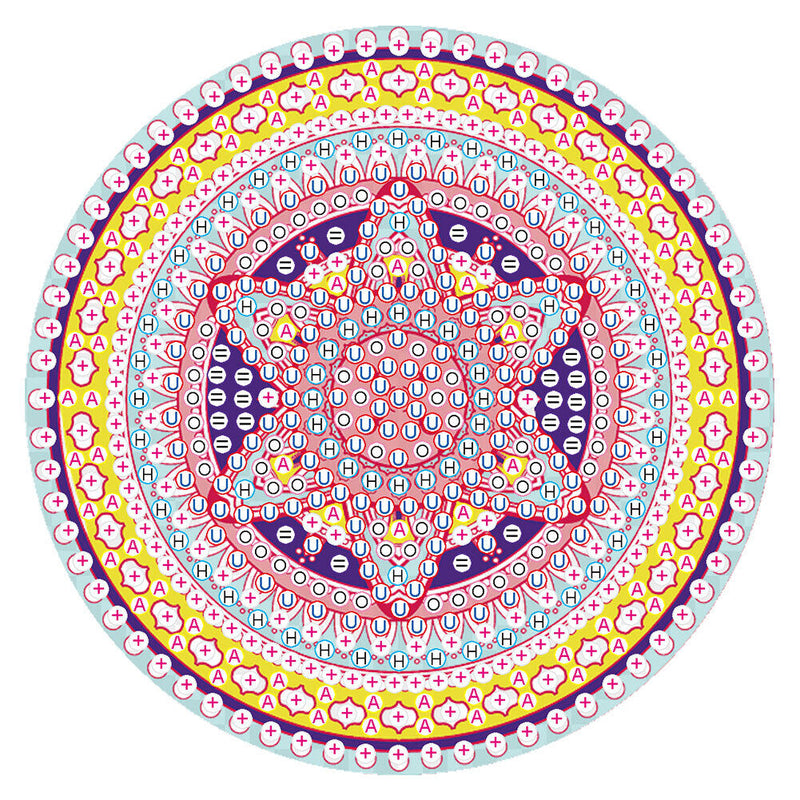 DIY Diamond Painting Mandala Round Coaster Cup Table Placemat (AA1059-6)