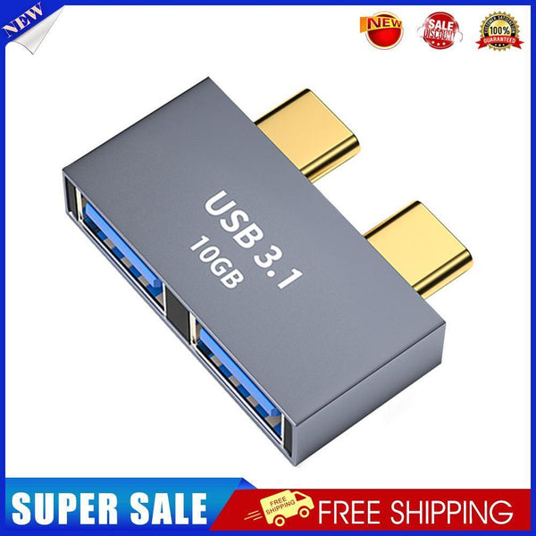 USB C HUB Docking Station for MacBook Thunderbolt 3 Dual Type-C Adapter (B)