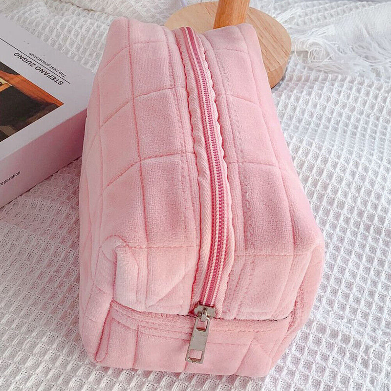 #A Plush Cosmetic Bag Pillow Bag Travel Organizer Cute Makeup Pouch for Women Gi