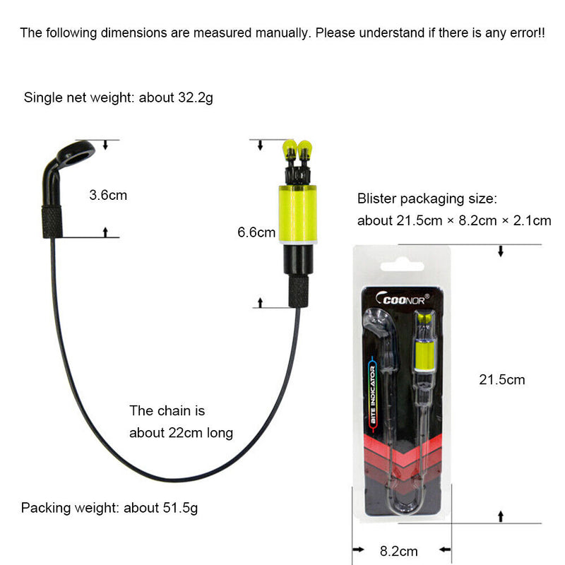 #A Alerter Wobbler Bite Indicator Soft Chain Fishing Alarms Pesca Fish Tackle To
