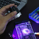 K-338 Phone Repair Tools USB UV Glue Curing Lamp Green Oil Heating Light Newly