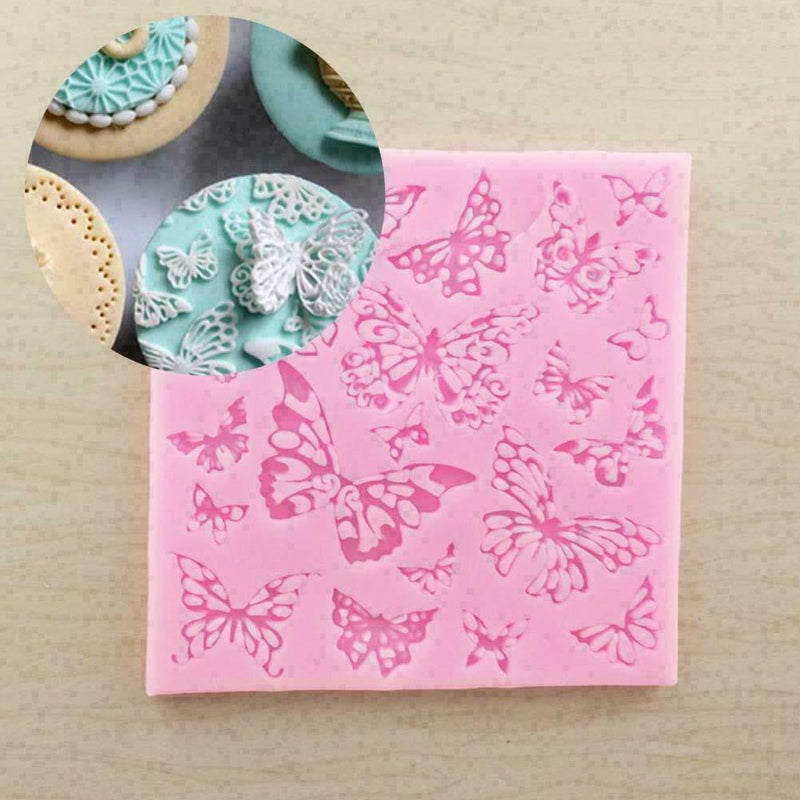 Butterfly Lace Fondant Mould Silicone Cake Mold Baking E8G8 W5G8 Hot Mat N9J2