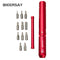 BIKERSAY 2-8Nm Adjustable Torque Wrench Bike Spanner Hand Tools Kit (Red)