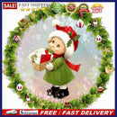 Christmas Girl Elk 5D DIY Full Round Diamond Painting Rhinestones Mosaic Craf