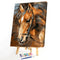 Hand Painted Craft Frameless DIY Sad Horse Painting By Numbers Kit Picture