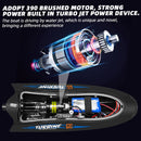 Flytec V009 RC Boat Waterproof 2.4GHz 30km/h Ship with Battery (Black)