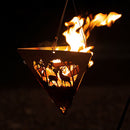 Portable Elk Campfire Hanging Triangle Stove Set Wood Charcoal Burning Stov