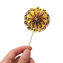 Party Supplies Happy Birthday 4 Pcs/Set Round Folding Fan Colorful Cake Insert