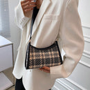 Fashion Plaid Printing Shoulder Crossbody Bag Women Casual Small Purse Handbags