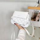Casual Lattice Leather Shoulder Bags Women Fashion Chain Handbags Messenger Bag