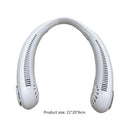 Portable Hanging Neck Fan Air Cooling Bladeless Wearable Lazy Fan (White)