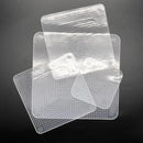 3x4pcs Silicone Fresh Food Grade Plastic Wrap (White)