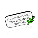 Fashion Letter Brooch Lapel Pins Bag Clothes Denim Shirt Decor (Style 2)