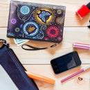 DIY Butterfly Special Shaped Diamond Painting Women Wristlet Wallet Makeup Bags