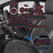 8pcs Automotive Indoor Anti-Brief Gate Slot Mat Set Car Cup Cushion Replacement