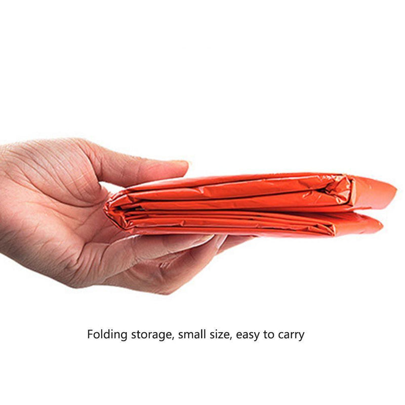 5pcs Emergency Raincoat Thermal Insulation Disposable Survival Blanket