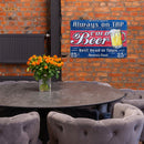 Waterproof Metal Poster Retro Beer Tin Plaques Wall Signs for Bar Pub (1) Newly